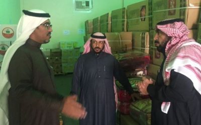 رئيس مركز الحفير الاستاذ / عبدالله المطيري في زيارة تفقدية لجمعية الحفير